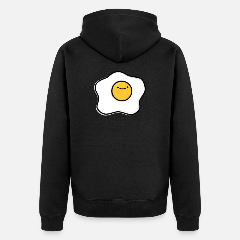 Oeuf heureux - Veste à capuche bio Premium Unisexe - noir
