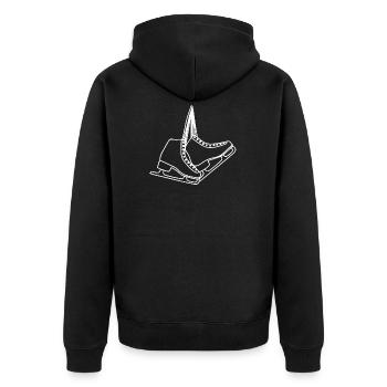 Patins Patins Patins de glace - Veste à capuche bio Premium Unisexe - noir - Dos - Nico (187cm)