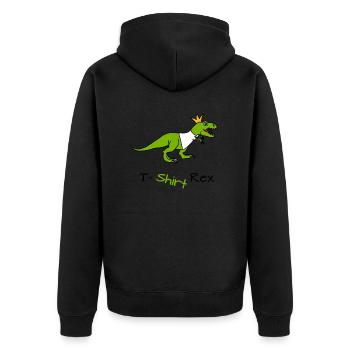 T-Shirt Rex - Veste à capuche bio Premium Unisexe - noir - Dos - Nico (187cm)