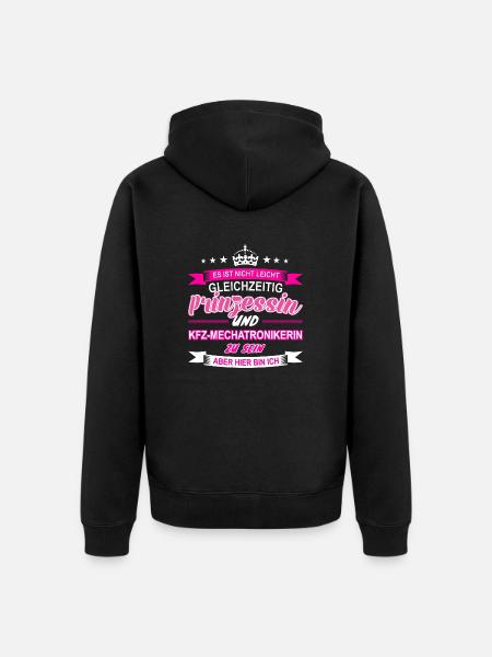 KFZ-Mechatronikerin - Unisex Premium Bio Zip Hoodie - Schwarz