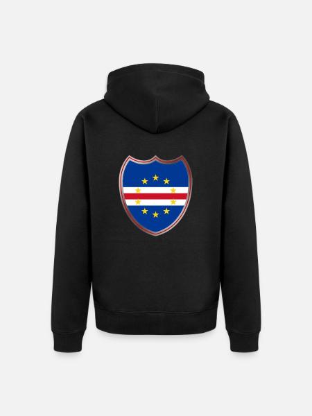 Cap-Vert (Cape Verde_Wappen) - Veste à capuche bio Premium Unisexe - noir