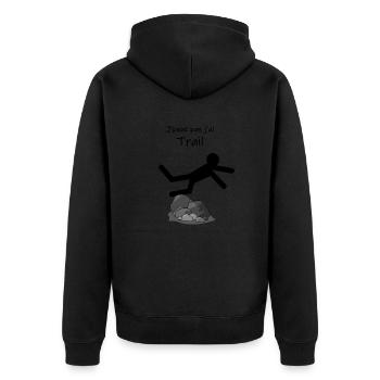 J ai trail - Veste à capuche bio Premium Unisexe - noir - Dos - Nico (187cm)
