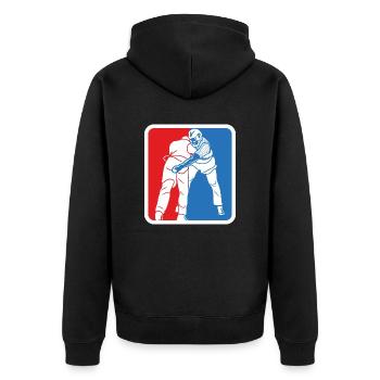 Ligue Suisse de Lutte - Veste à capuche bio Premium Unisexe - noir - Dos - Nico (187cm)