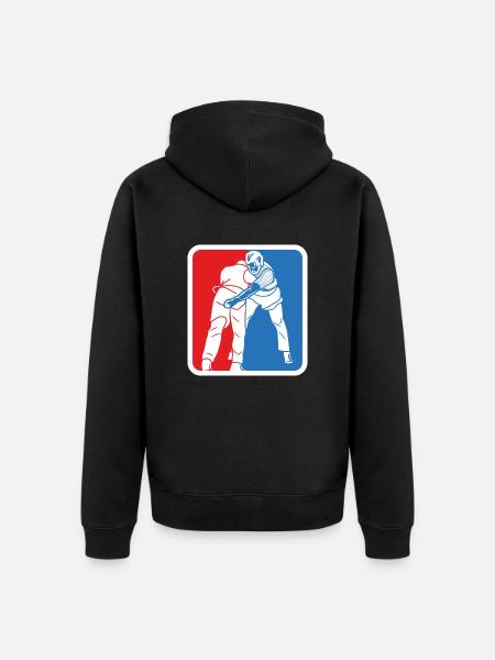 Schweizer Schwinger Liga - Unisex Premium Bio Zip Hoodie - Schwarz