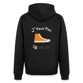 J'peux pas, j'ai road trip - Veste à capuche bio Premium Unisexe - noir - Dos - Nico (187cm)