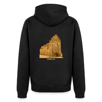 Templin Mühlentor Uckermark Brandenburg - Veste à capuche bio Premium Unisexe - noir - Dos - Nico (187cm)