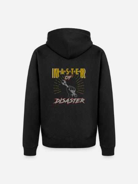 Master of Disaster Craftsman - Unisex Premium Bio Zip Hoodie - Schwarz