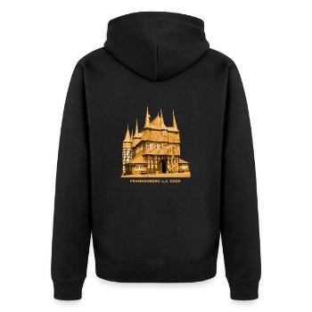 Frankenberg Eder Rathaus Waldeck Hessen - Veste à capuche bio Premium Unisexe - noir - Dos - Nico (187cm)