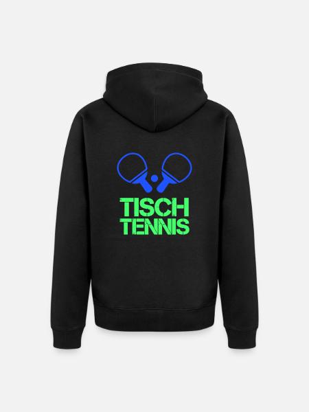 Table tennis - Unisex Premium Organic Zip Hoodie - black