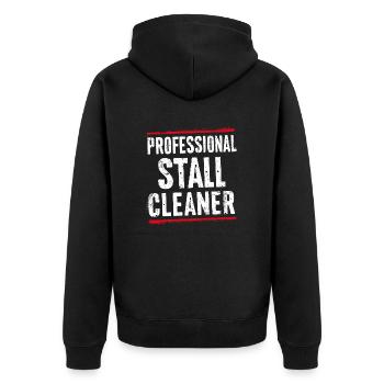 Un design amusant pour les professionnels de l’étable - Veste à capuche bio Premium Unisexe - noir - Dos - Nico (187cm)