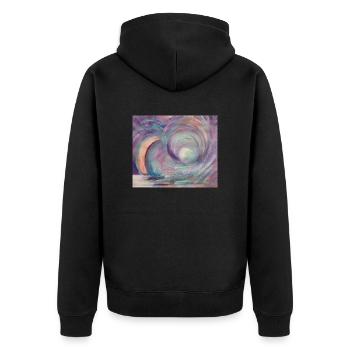 ARC EN CIEL - Veste à capuche bio Premium Unisexe - noir - Dos - Nico (187cm)