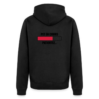Pet en cours, patientez... - Veste à capuche bio Premium Unisexe - noir - Dos - Nico (187cm)