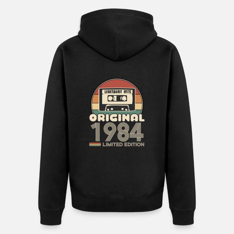 1984 - Veste à capuche bio Premium Unisexe - noir