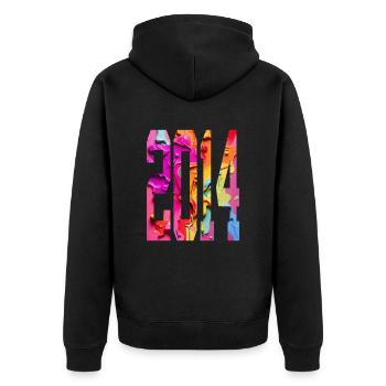BUNT 12E ANNIVERSAIRE 2014 - Veste à capuche bio Premium Unisexe - noir - Dos - Nico (187cm)