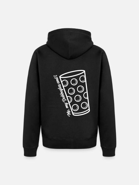 Moi, mes Dubbeglas et moi - Veste à capuche bio Premium Unisexe - noir