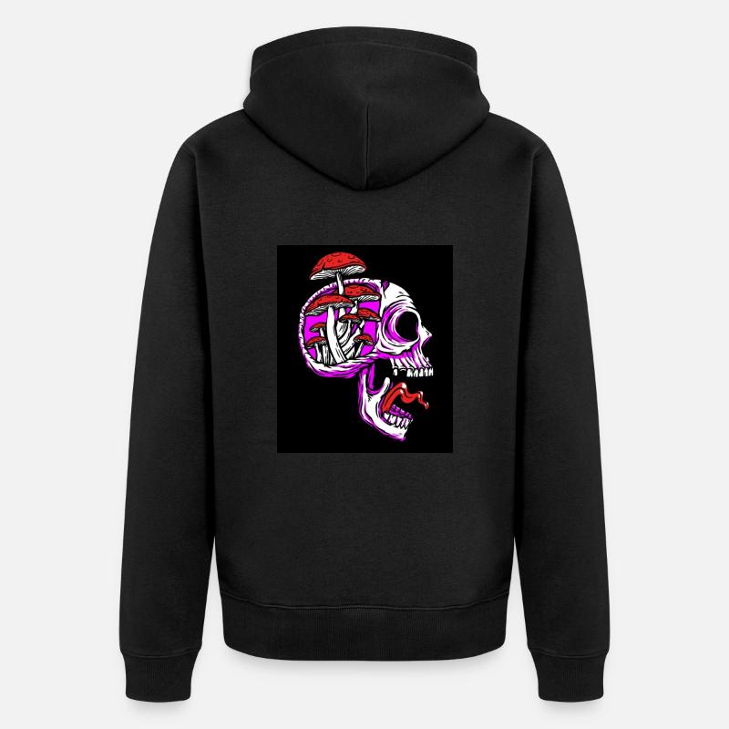 Skullroomsbrain - Veste à capuche bio Premium Unisexe - noir