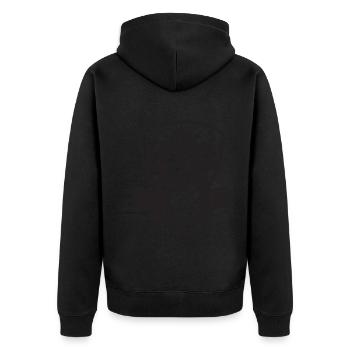 Level 20 Complete Geburtstagsgeschenk 20 Jahre - Unisex Premium Bio Zip Hoodie - Schwarz - Hinten - Nico (187cm)