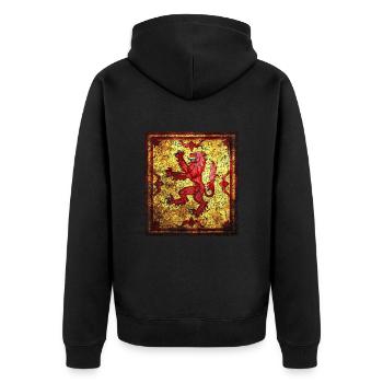 Lion d’Écosse rampant - Veste à capuche bio Premium Unisexe - noir - Dos - Nico (187cm)
