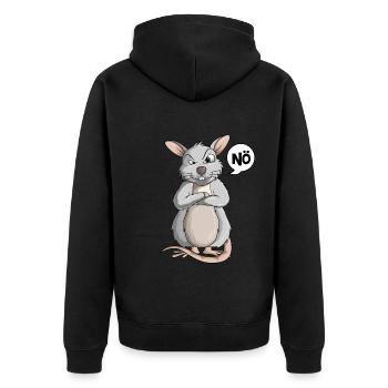 Rats Nö Hausratten Rat Enfants Filles Garçons - Veste à capuche bio Premium Unisexe - noir - Dos - Nico (187cm)