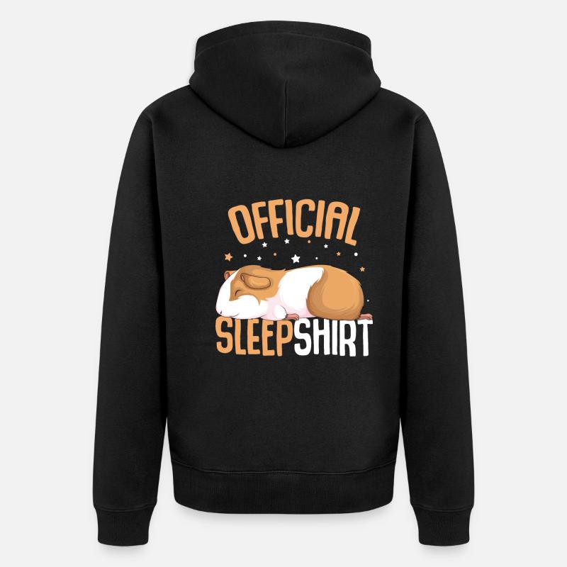 Chemise de couchage Hamster - Veste à capuche bio Premium Unisexe - noir