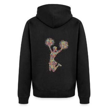 Cheer Cheerleading Cheerleading Girls - Unisex Premium Organic Zip Hoodie - black - Back - Nico (187cm)