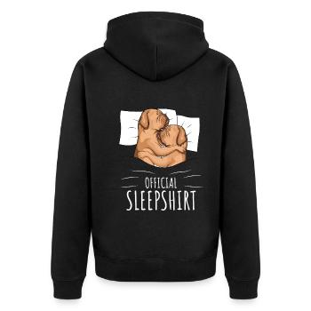 Dogue de Bordeaux Chemise de nuit Dogue - Veste à capuche bio Premium Unisexe - noir - Dos - Nico (187cm)