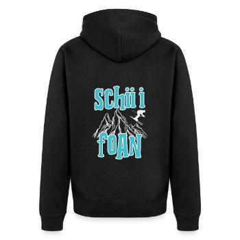 skifahren schifoan is das leiwandste SCHIII FOAN - Veste à capuche bio Premium Unisexe - noir - Dos - Nico (187cm)