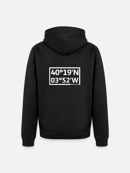 Móstoles coordinates - Unisex Premium Organic Zip Hoodie - black
