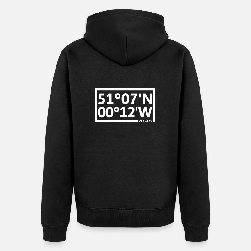 Coordonnées de Crawley - Veste à capuche bio Premium Unisexe - noir