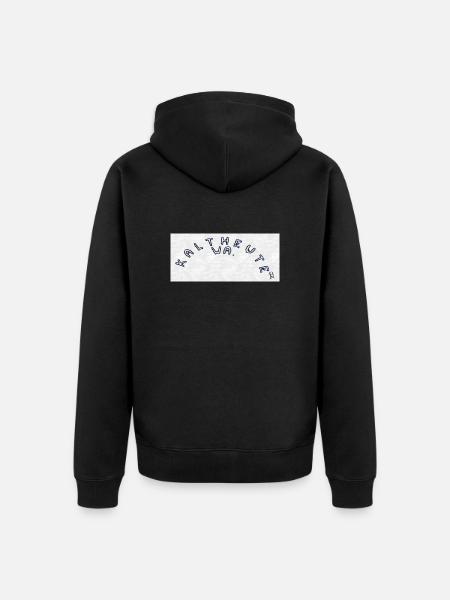Kalt Heute Wa - Unisex Premium Bio Zip Hoodie - Schwarz