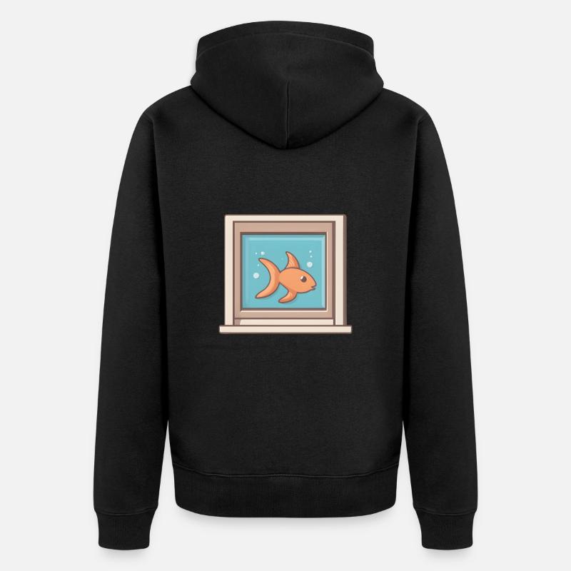 AquaFrame - Veste à capuche bio Premium Unisexe - noir