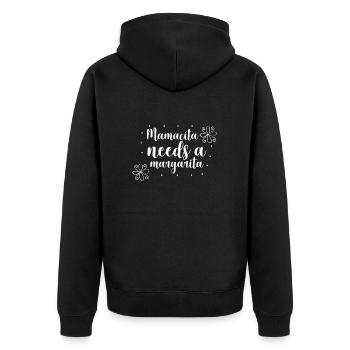 Mamacita needs a margarita - Veste à capuche bio Premium Unisexe - noir - Dos - Nico (187cm)