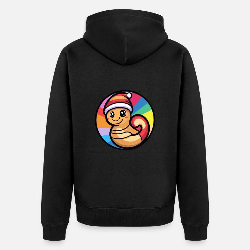 Noël Escargot Noël - Veste à capuche bio Premium Unisexe - noir