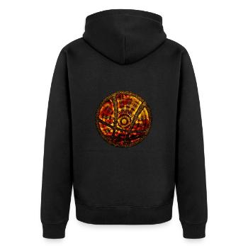 Magical symbol - Sanctum Sanctorum, sorcery, comic - Unisex Premium Organic Zip Hoodie - black - Back - Nico (187cm)