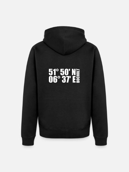Bocholt coordinates - Unisex Premium Organic Zip Hoodie - black