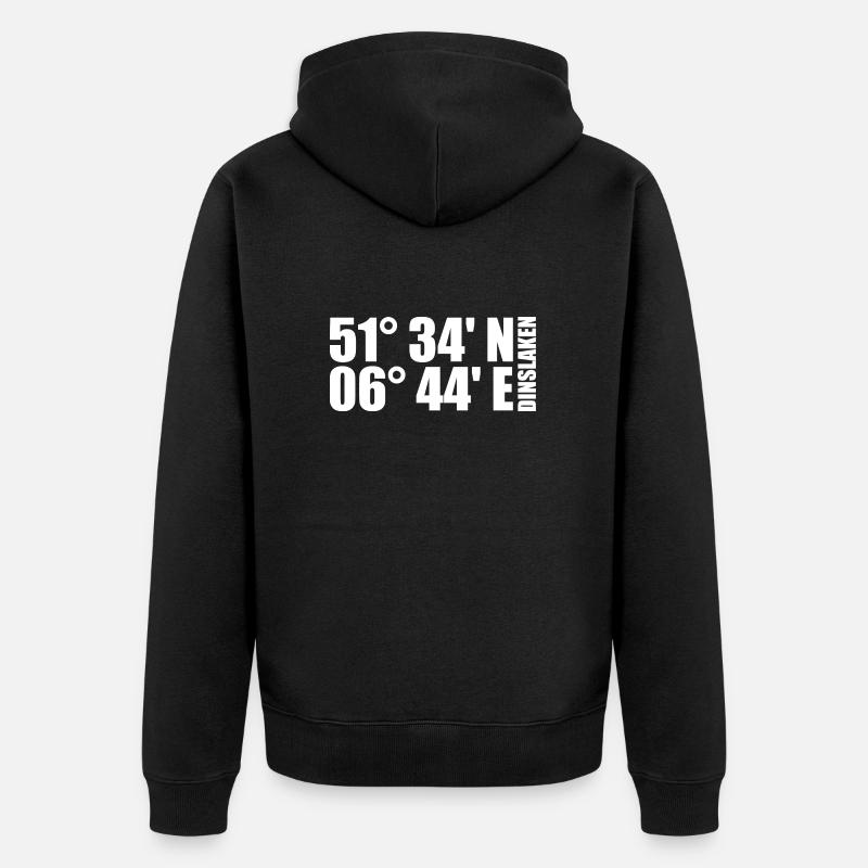 Coordonnées de Dinslaken - Veste à capuche bio Premium Unisexe - noir