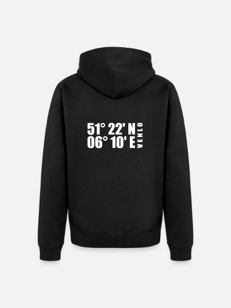 Venlo coordinates - Unisex Premium Organic Zip Hoodie - black