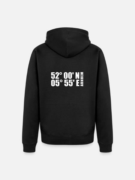 Arnhem coordinates - Unisex Premium Organic Zip Hoodie - black