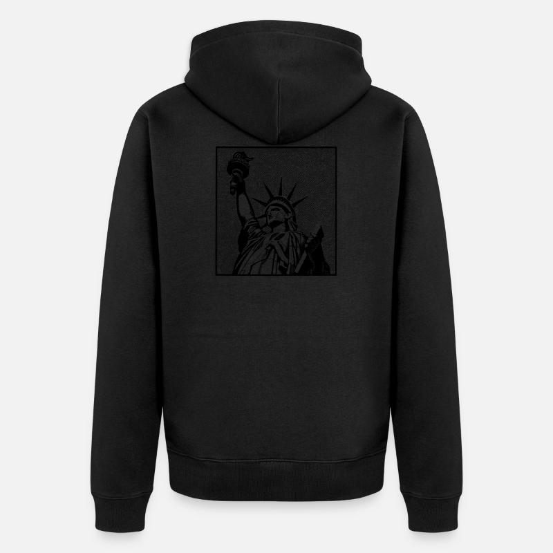 Liberté - Veste à capuche bio Premium Unisexe - noir