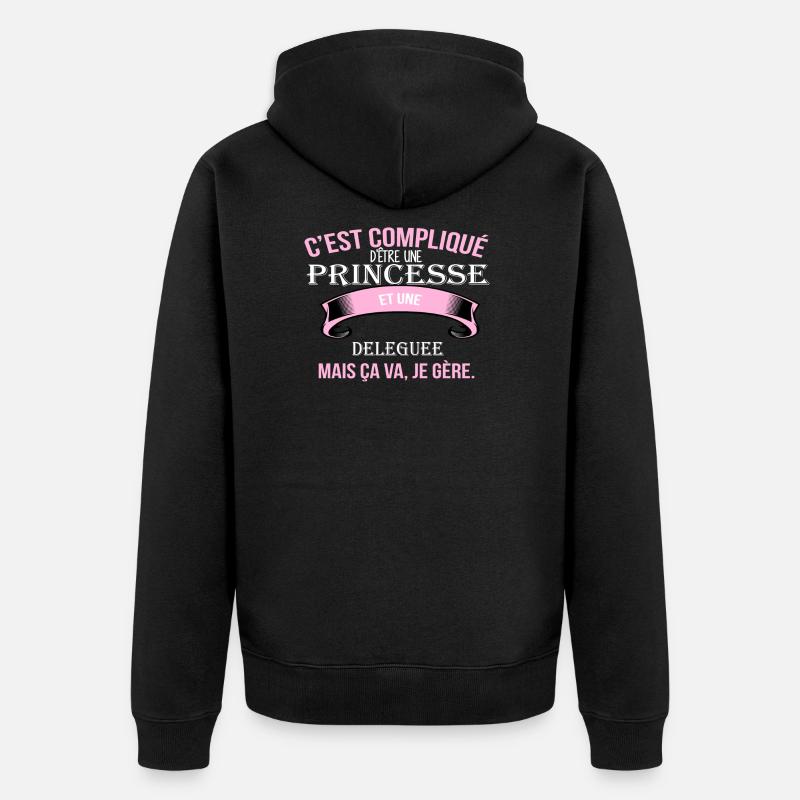 Deleguee - Veste à capuche bio Premium Unisexe - noir