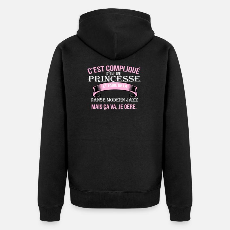 Danse modern jazz - Veste à capuche bio Premium Unisexe - noir