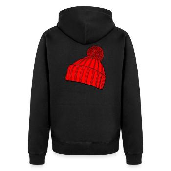 chapeau - Veste à capuche bio Premium Unisexe - noir - Dos - Nico (187cm)