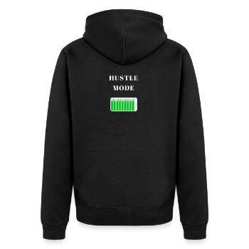 Hustle Fashion Business argent Hustlers shirt cadeau - Veste à capuche bio Premium Unisexe - noir - Dos - Nico (187cm)