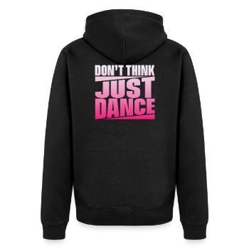 Don’t Think Just Dance - Veste à capuche bio Premium Unisexe - noir - Dos - Nico (187cm)