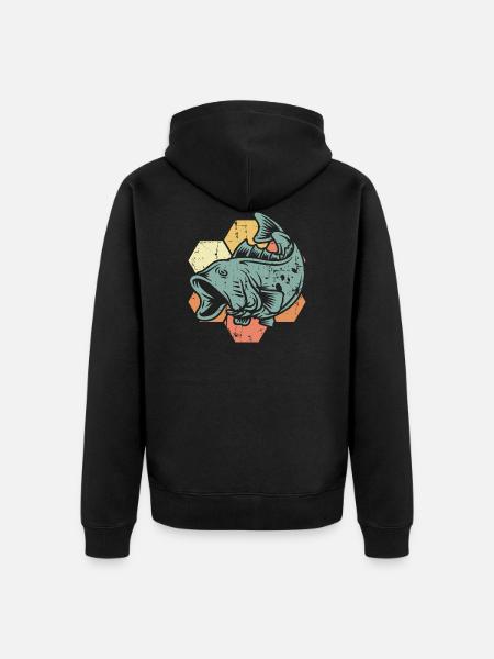Pisces - Unisex Premium Organic Zip Hoodie - black