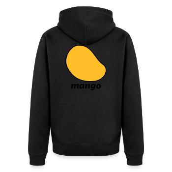 mangue - Veste à capuche bio Premium Unisexe - noir - Dos - Nico (187cm)