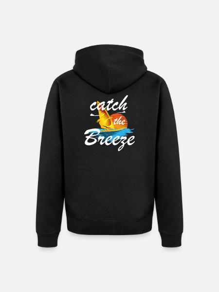 Fange das Brise-Geschenk - Unisex Premium Bio Zip Hoodie - Schwarz