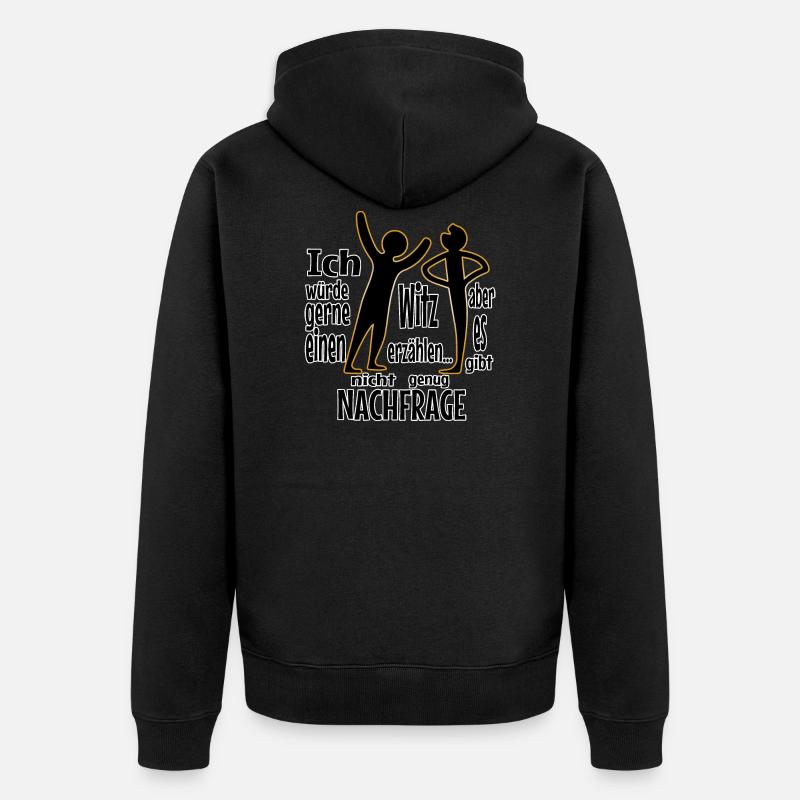 BWL - Unisex Premium Bio Zip Hoodie - Schwarz