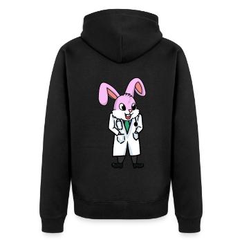 Doctor Doctors Hospital Rabbit Rabbit Children Child - Unisex Premium Organic Zip Hoodie - black - Back - Nico (187cm)