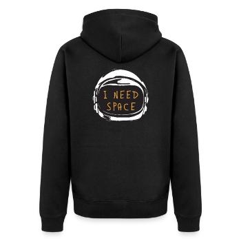 NASA - Veste à capuche bio Premium Unisexe - noir - Dos - Nico (187cm)